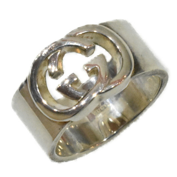 Gucci Interlocking GG Ring Silver - Picture 1 of 11